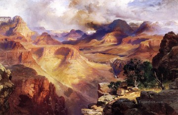 Gran Cañón3 paisaje montañas Thomas Moran Pinturas al óleo